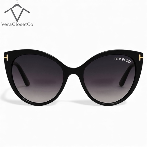 Tom Ford Accessories - Tom Ford Isabella-02 TF915 Cat Eye Sunglasses Black Gradient